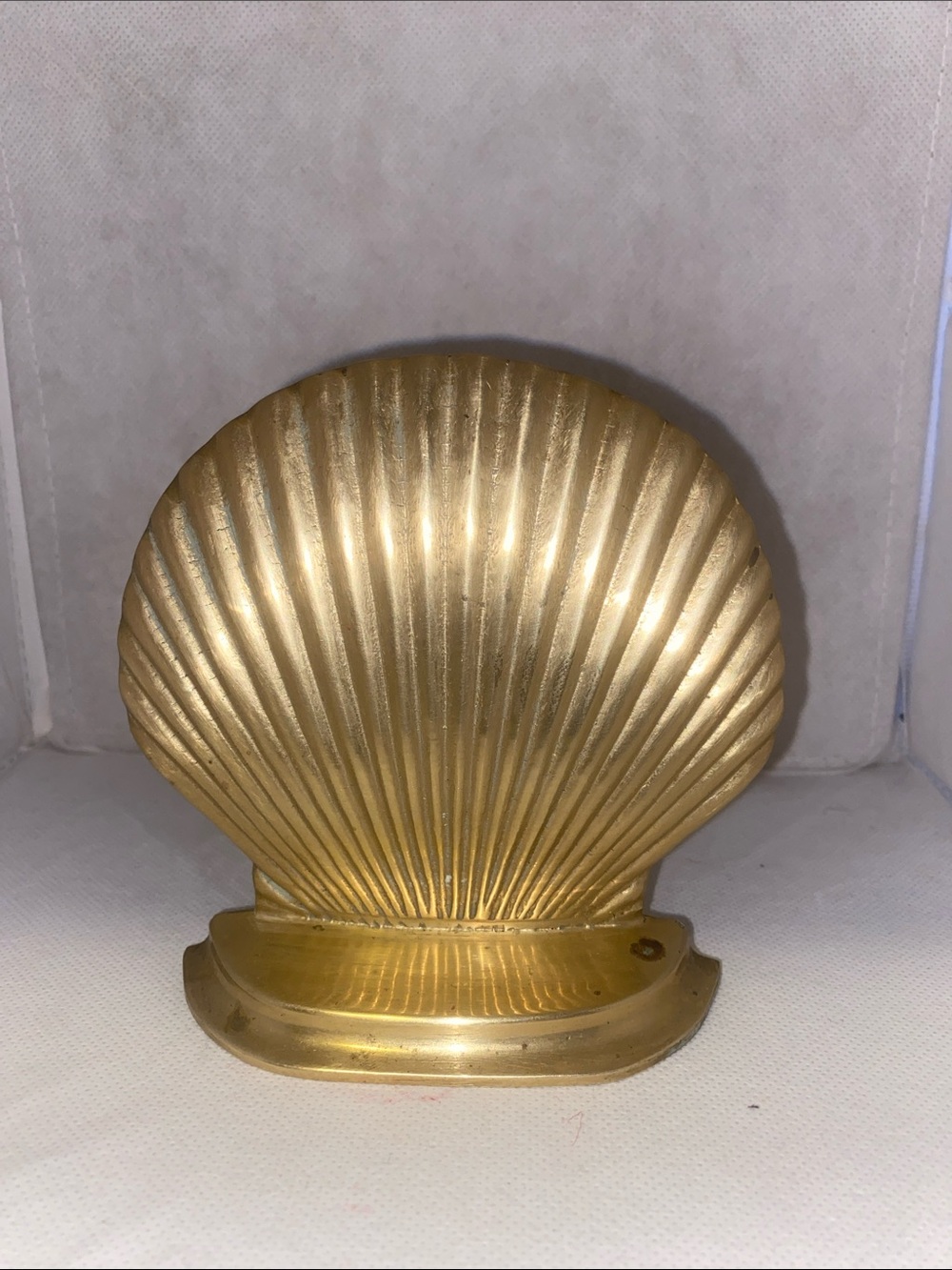 Gold Shell Decorative Paperweight / Trinket Holder